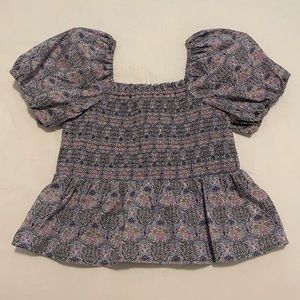 J. Crew liberty Puff Sleeve Top
